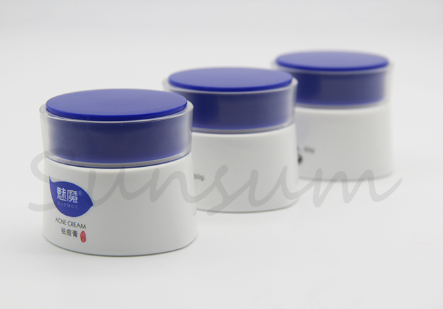 Body skin care cosmetic jar