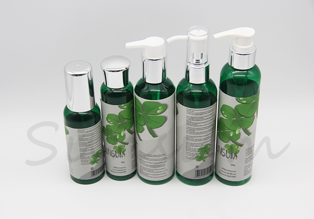 Labeling Cosmetic Color Pet Plastic Bottle