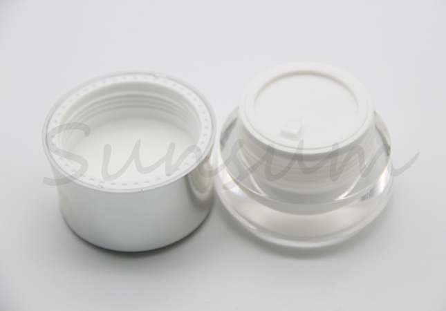 Acrylic Cosmetic Plastic Luxury Cream Jar 