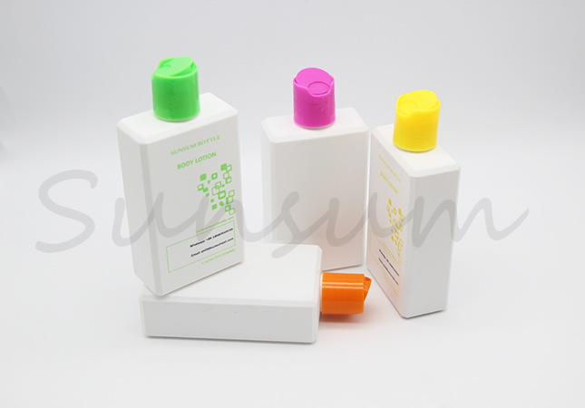 PETG Plastic Customized Cosmetic Press Cap Bottle