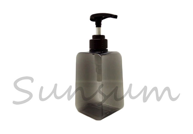 PETG Plastic Square Soap or Shampoo Bottle