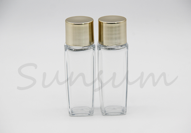 Pet Plastic Golden Small Capacity Cosmetic Lotion Bottle 