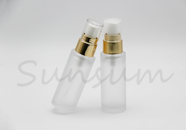 Pet Plastic Golden Small Capacity Cosmetic Lotion Bottle 