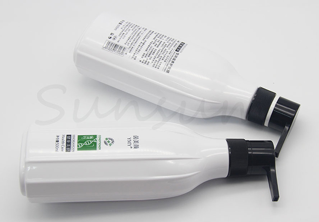 500ml Refillable White Color Shampoo Bottle With Pump