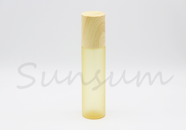 Wooden Cap Cosmetic Frosted Hair Spray Bottle