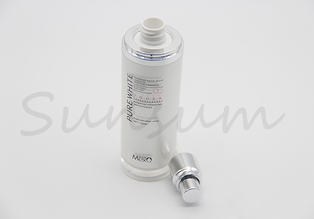 Luxury Silver Pump Sprayer Cosmetic Skin Care Bottle