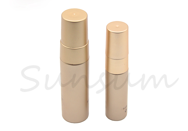 Set Elegant Cosmetic Lotion Skin Care Thin Golden Color Cream Bottle