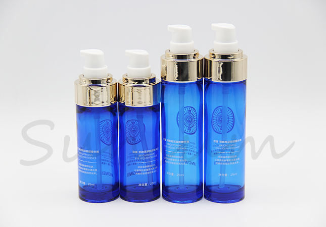 Luxury Thin Cosmetic PET Plastic Lotion Body Cream Bottle