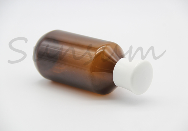Amber Color Toner Water Lotion Body Care Mushroom Cap Cosmetic Bottle