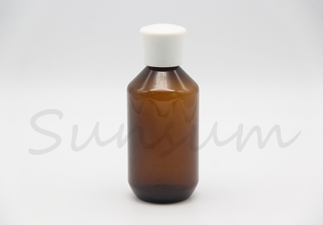 Amber Color Toner Water Lotion Body Care Mushroom Cap Cosmetic Bottle