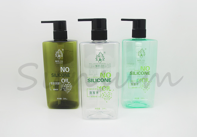 Empty Plastic Shampoo Conditioner 500ml Hair Care Bottle