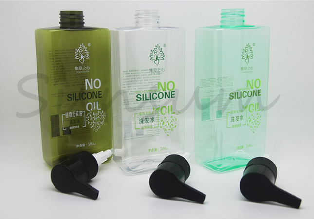 Empty Plastic Shampoo Conditioner 500ml Hair Care Bottle