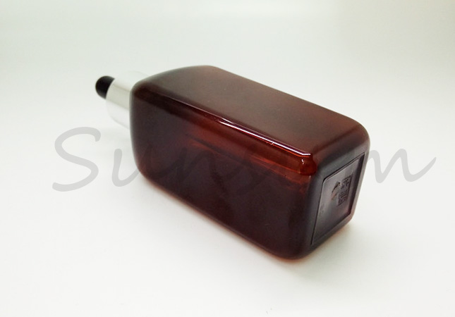 100ml PET Plastic Amber Dropper Bottle