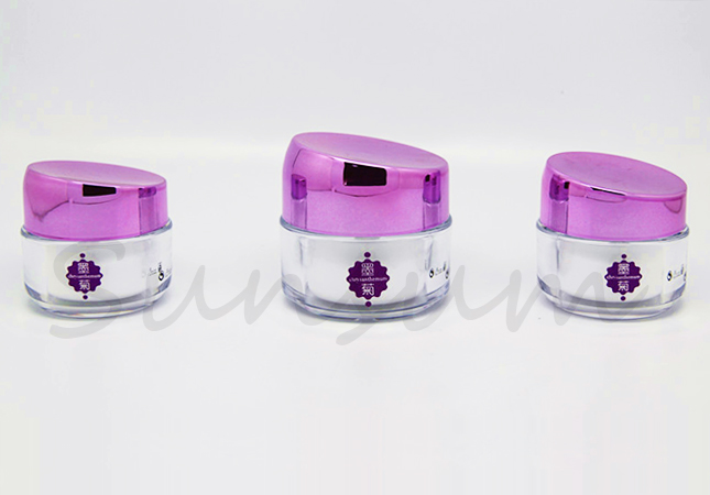 Acrylic Double Wall Cosmetic 50g Free Sample Cream Jar