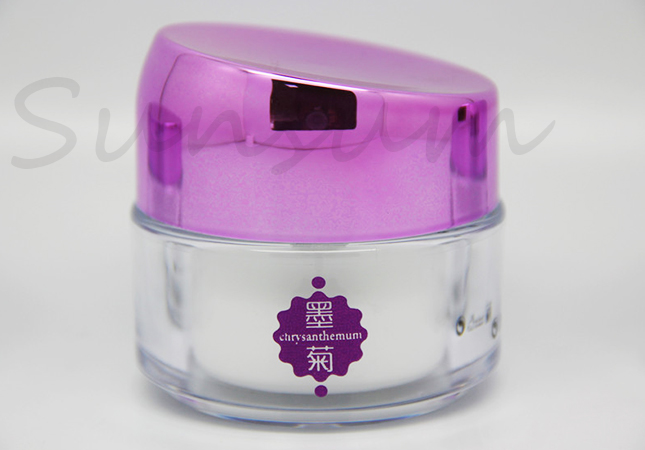Acrylic Double Wall Cosmetic 50g Free Sample Cream Jar