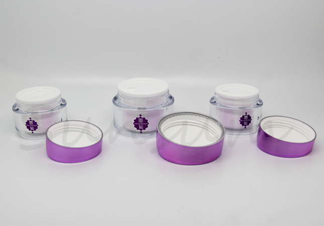 Acrylic Double Wall Cosmetic 50g Free Sample Cream Jar