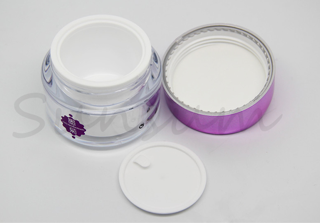 Acrylic Double Wall Cosmetic 50g Free Sample Cream Jar