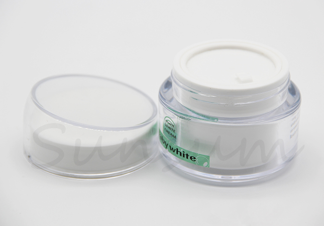 Acrylic Transparent Empty Luxurious Cosmetic Cream Jar