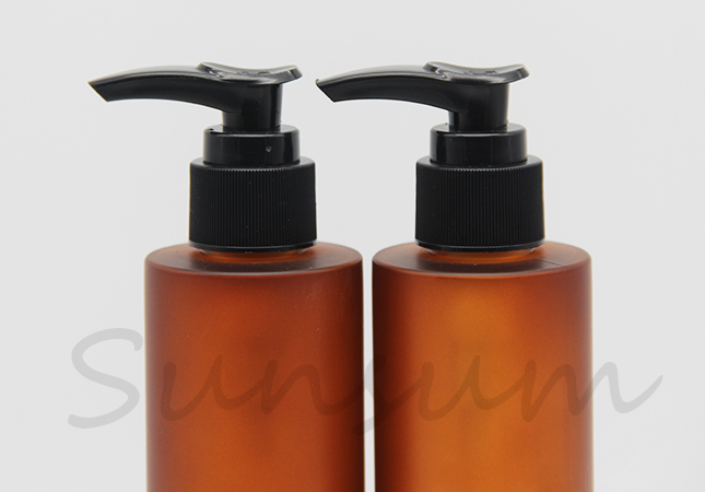 Black Pump Spray 100ml 150ml 200ml Lotion Cosmetic Shampoo bottle with Label