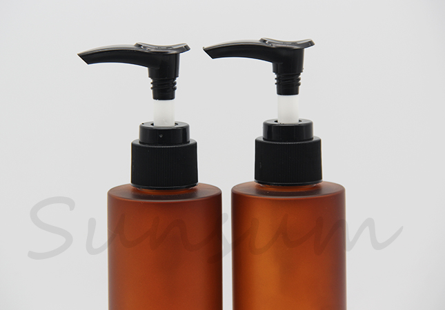 Black Pump Spray 100ml 150ml 200ml Lotion Cosmetic Shampoo bottle with Label