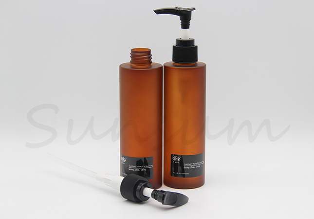 Black Pump Spray 100ml 150ml 200ml Lotion Cosmetic Shampoo bottle with Label