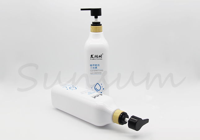 Guangzhou Manufacturer White Long Neck Cosmetic Shampoo Bottle