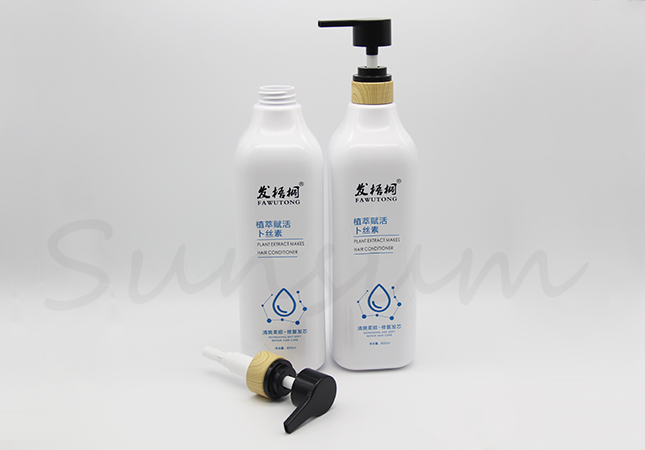 Guangzhou Manufacturer White Long Neck Cosmetic Shampoo Bottle