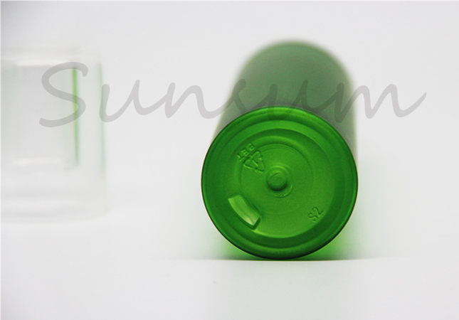 Green Frosted Cosmetic PET Plastic Lotion Spray Pump Bottle