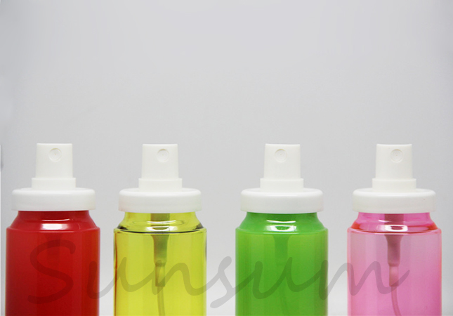Colorful Plastic Cosmetic Spray Body Cream Bayonet Bottle