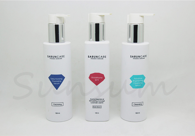 150ml Silver Lotion Pump Shampoo Packaging Custom Bottle