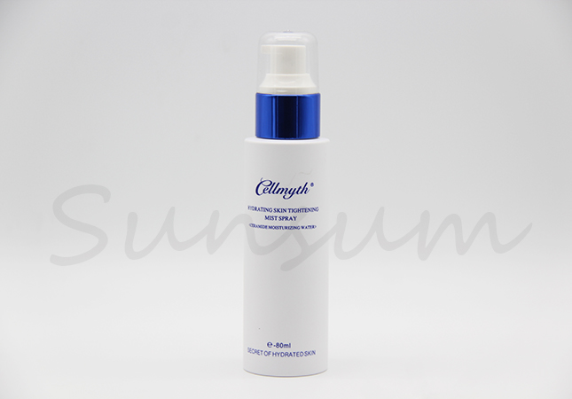 Elegant Plastic Silk Screen  Printing Cosmetic 80ml Lotion Bottle