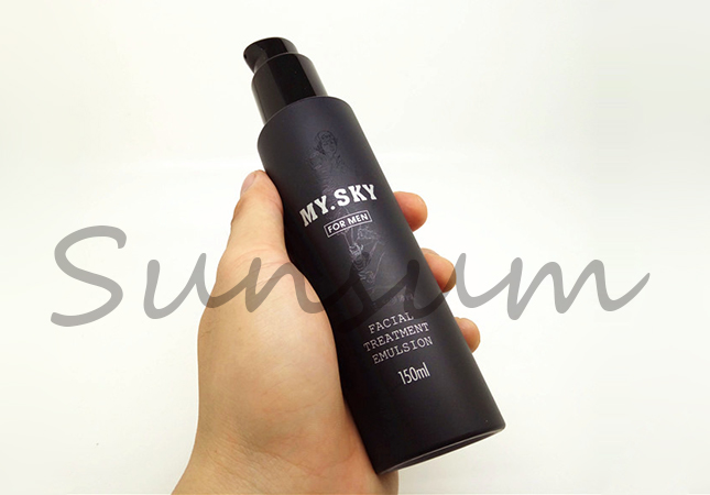 Black Bath Lotion Bottle Lotion Pump Spray Cosmetic Bottle