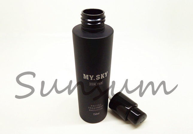 Black Bath Lotion Bottle Lotion Pump Spray Cosmetic Bottle