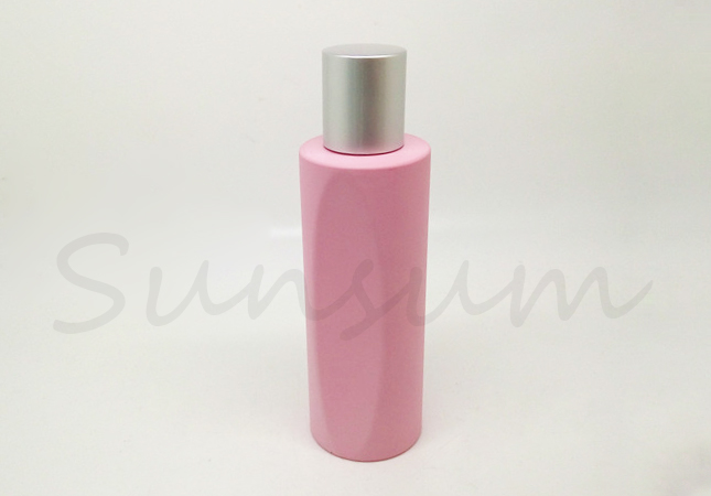 Pink Color Lotion Slimming Shape Silver Screw Lid 30ml 50ml 100ml 250ml 300ml Bottle
