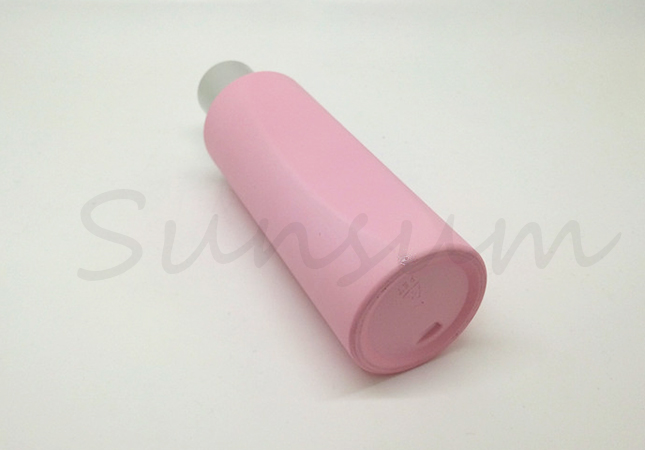 Pink Color Lotion Slimming Shape Silver Screw Lid 30ml 50ml 100ml 250ml 300ml Bottle