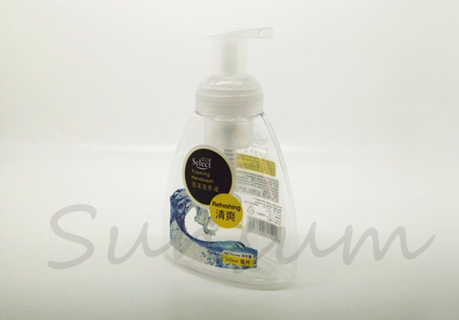 PET Plastic Square Hand Wash Soap Foam Pump Bottle