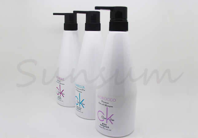 PET Plastic Hair Care Products Shampoo Packaging 750ml Shampoo Bottle