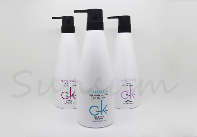 PET Plastic Hair Care Products Shampoo Packaging 750ml Shampoo Bottle