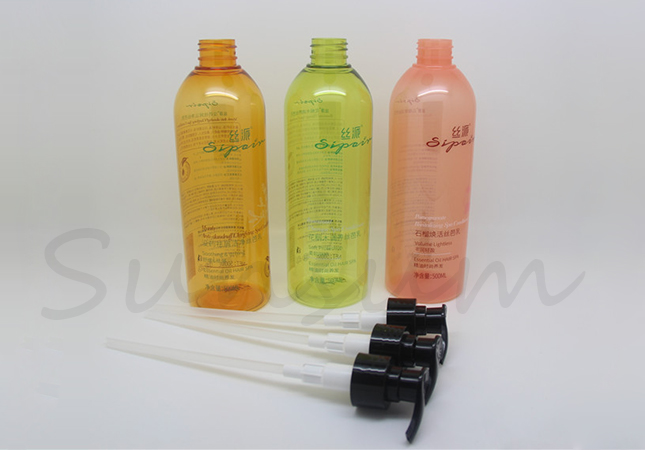 500ml Colorful Shampoo Shower Gel Round Shape Shampoo Bottle