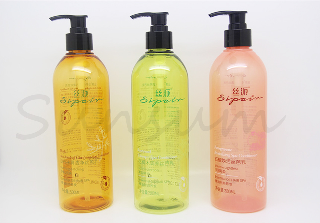 500ml Colorful Shampoo Shower Gel Round Shape Shampoo Bottle