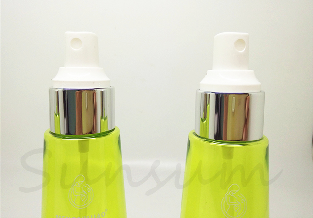 Cosmetic  Essential Oil Lotion Silver Pump Spray Bottle