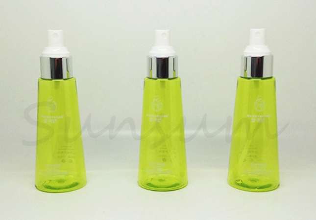 Cosmetic  Essential Oil Lotion Silver Pump Spray 120ml Bottle