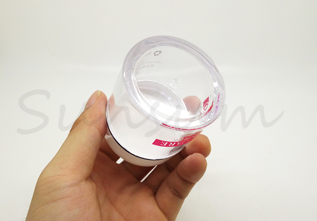Transparent Silk Screen Printing 50g Cosmetic Cream Jar