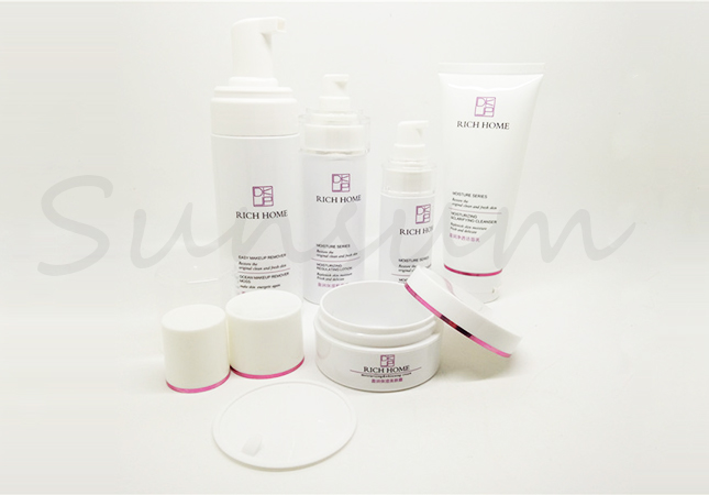 Set Cosmetic Pot Free Sample Cream Jar and Cosmetic Lotion Shampoo Bottle