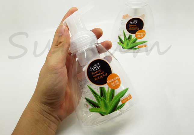 Empty Hand Wash Plastic Bottles for Soap Foam