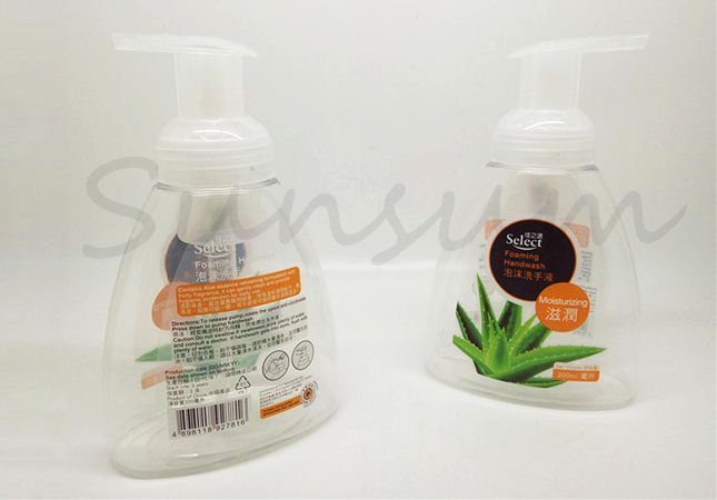 Empty Hand Wash Plastic Bottles for Soap Foam