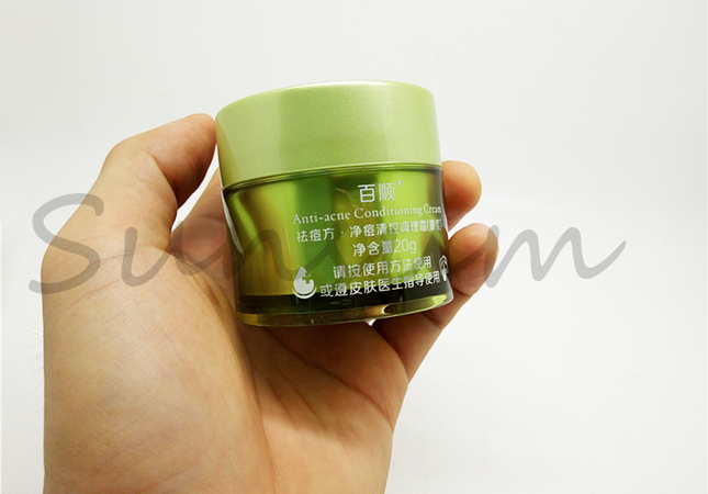 Double Wall Color Cosmetic Pot Cream Lotion Jar 20g