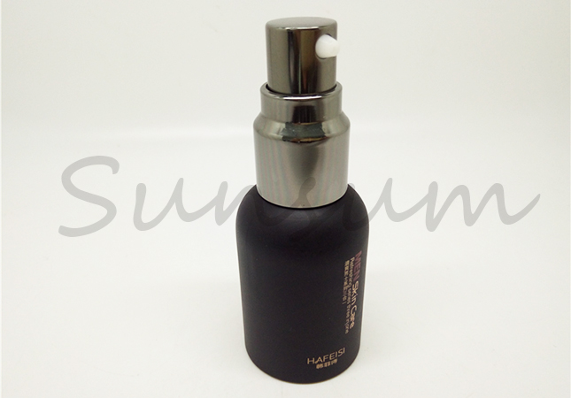 Black Color Cosmetic Lotion Spray Custom Lotion Bottle