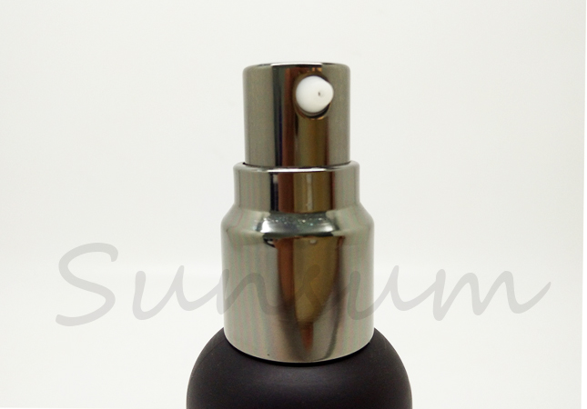 Black Color Cosmetic Lotion Spray Custom Lotion Bottle
