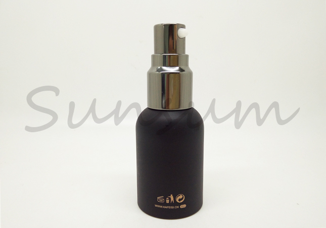 Black Color Cosmetic Lotion Spray Custom Lotion Bottle